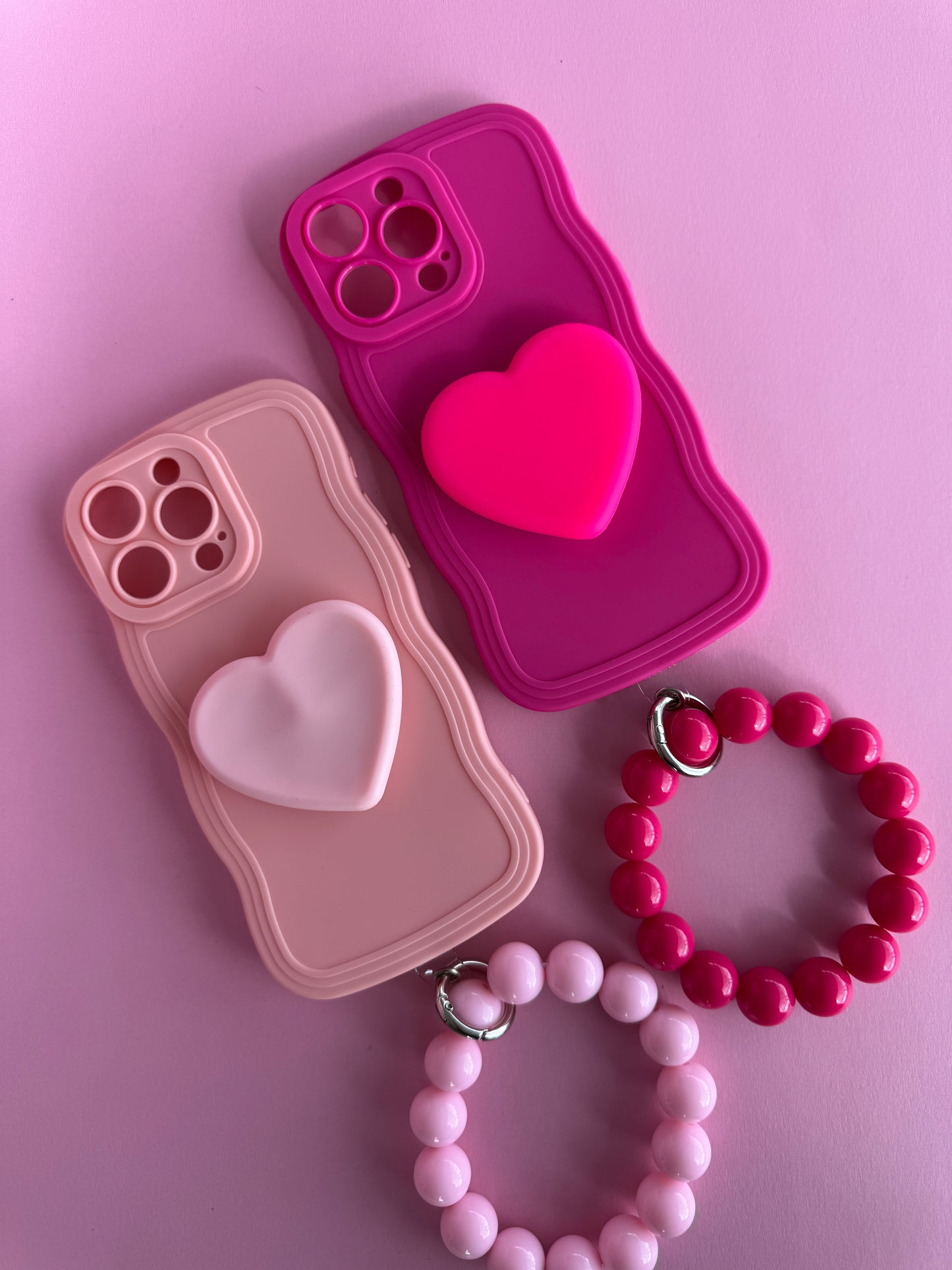 Heart Pop Socket Pulsera Case